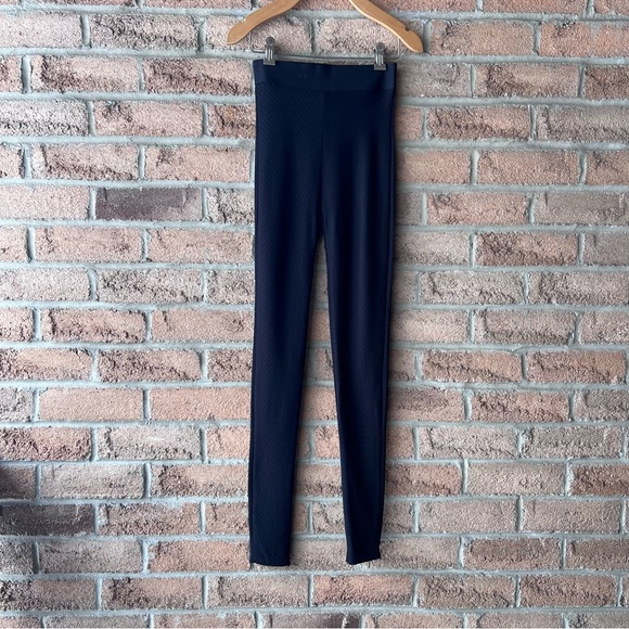 Alexander Wang Pants - ALEXANDER WANG | Black patterned lightweight designer winter summer legging